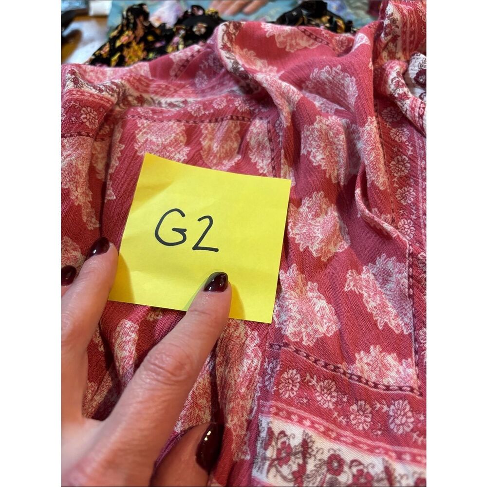 Anthropologie Show Me Your MuMu Pink Paisley High-Low Wrap Tie Skirt - Picture 7 of 7